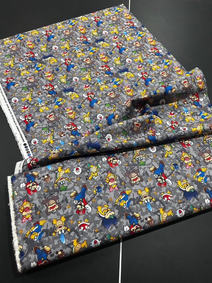 15 yards/lot Nintendo Super Mario Fabric