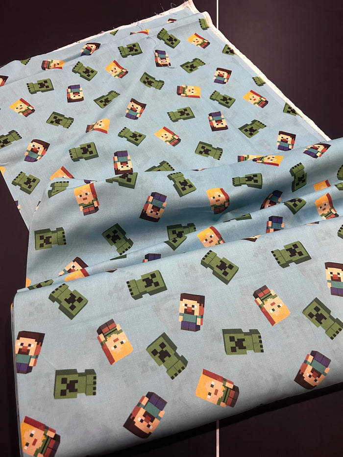8 yards/ lot Minecraft Friends Fabric