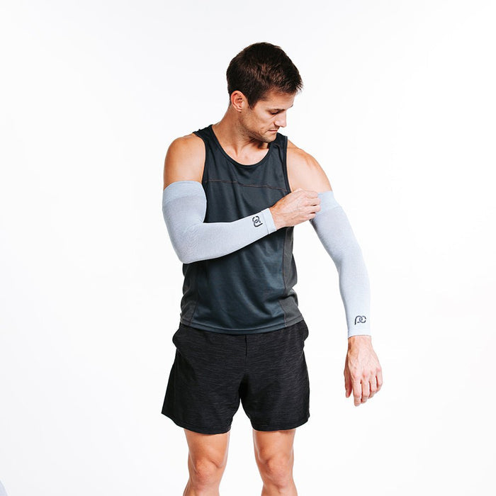 Arm Sleeves, Heather Grey - PRO Compression