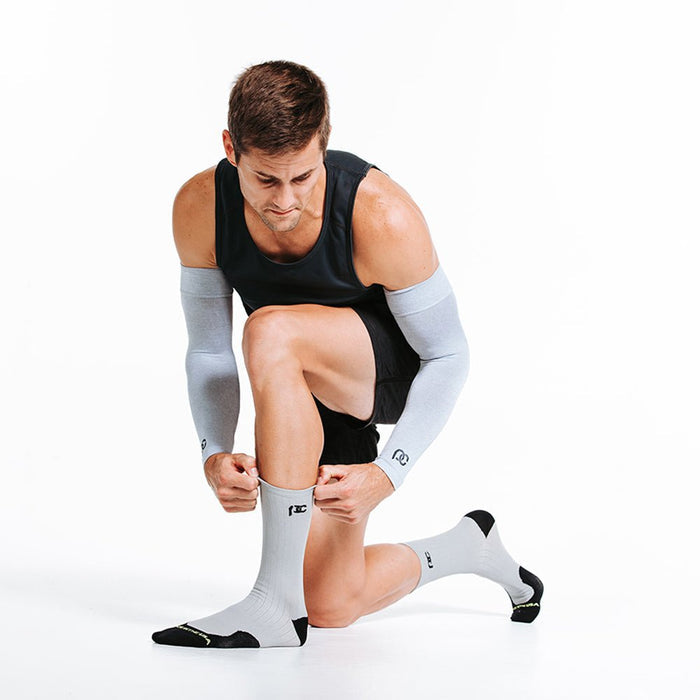 Arm Sleeves, Heather Grey - PRO Compression