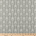 Aztec Premier Arrow White Gray Geometric Fabric by the yard