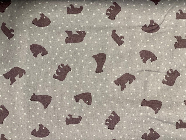 Bear Hug Woodland Fabric by the yard