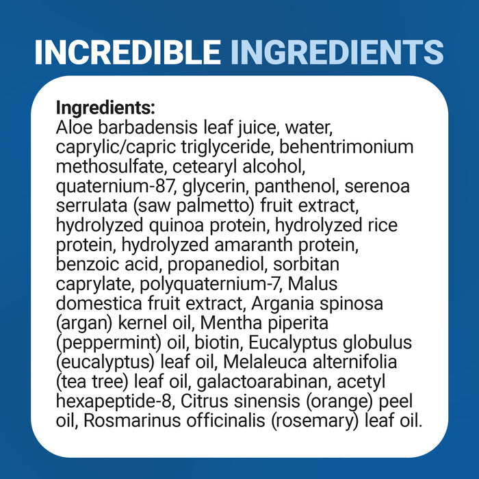 List of ingredients for Biotin Conditioner.