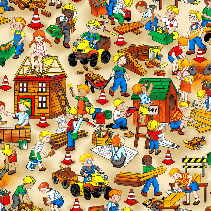 Building 101 Tiny Builders Fabric by the yard