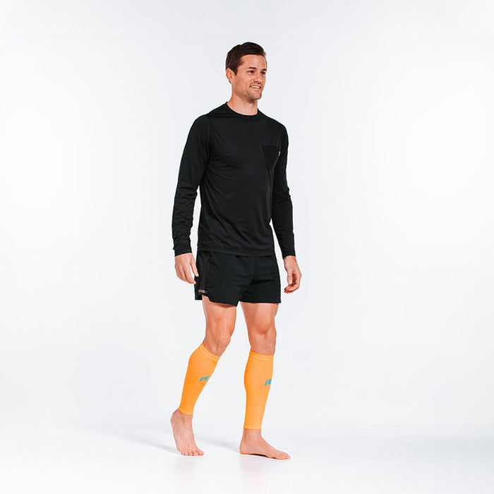 Calf Sleeves, Neon Orange - PRO Compression