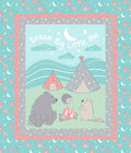 Camp Wee Panel approx. 36in x 44in Fabric by the panel