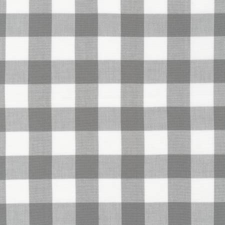Carolina Gingham 1 inch Grey Check Plaid Fabric by the yard