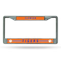 Clemson Tigers License Plate Frame Chrome Printed Insert