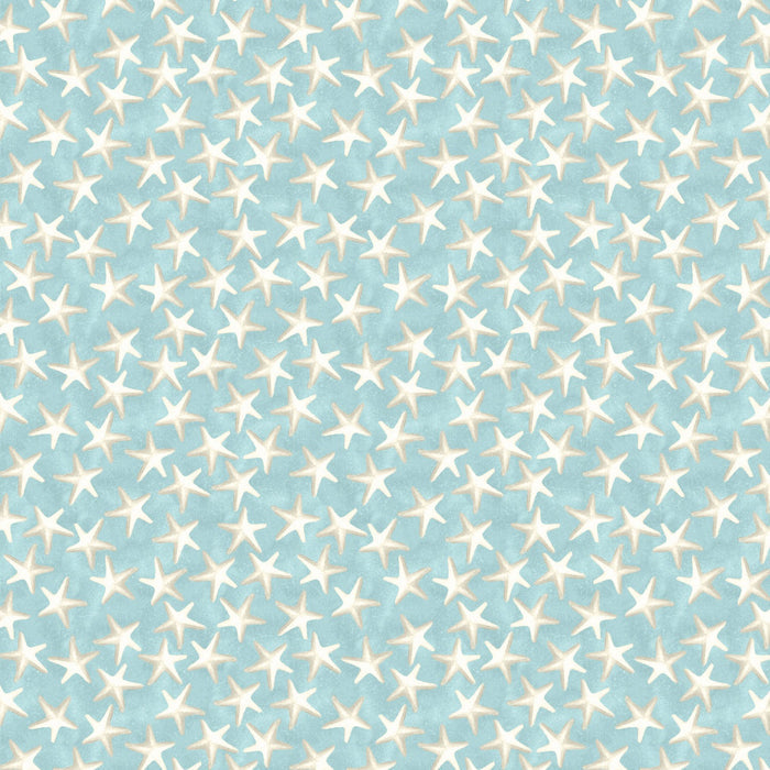 Coastal Bliss Starfish Seaworld Fabric by the yard