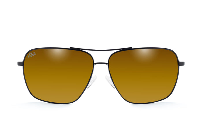 Coastal XL - Matte Black - 24K Gold Polarized