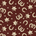 Cowboy Horseshoe Ranch Hands Fabric by the yard