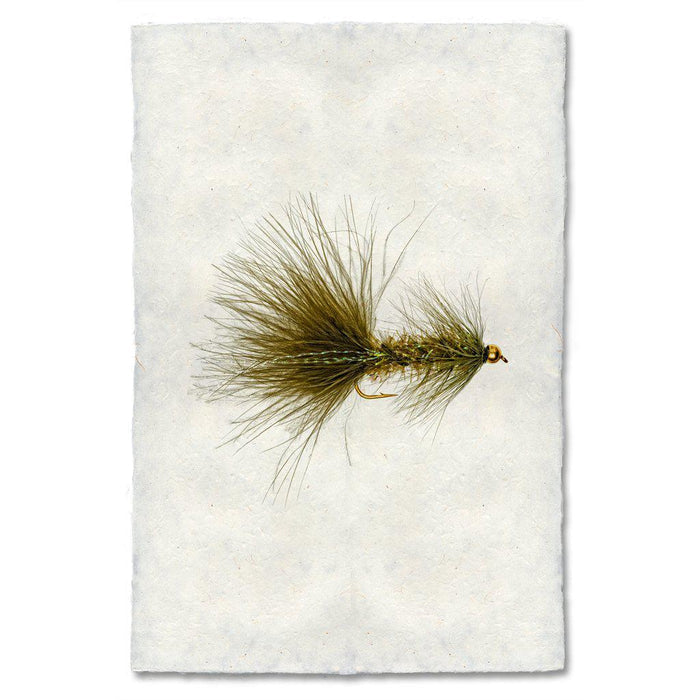 Crystal Bugger fly fishing wall art print — fine art fly fishing photography on handmade paper, San Francisco