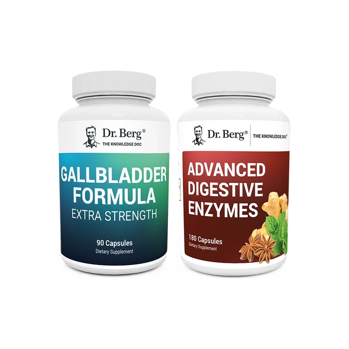 Dr. Berg's Digestive Kit: 2 supplement bottles.