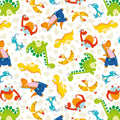 Dino Mates Dinosaurs Fabric by the yard