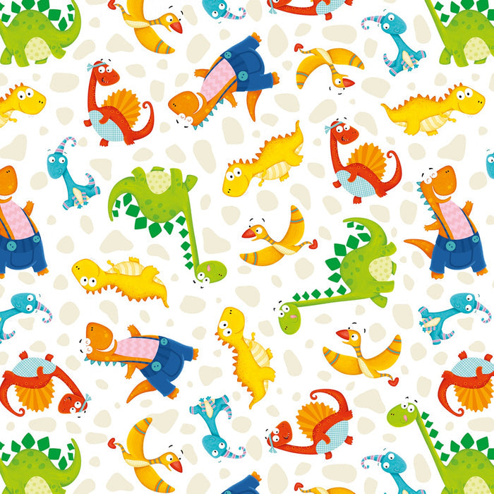 Dino Mates Dinosaurs Fabric by the yard