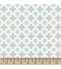 Dots Blue Gray Geometric Fabric by the yard