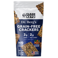 Bag of Dr. Berg’s Grain-Free Crackers with Clean Keto branding and crackers pictured on the front.