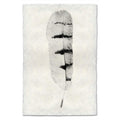 Feather Study #8 (Hawk) black and white wall art print — fine art black and white photography on handmade paper, San Francisco