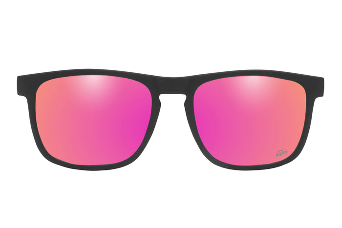 Floaties - Matte Black - Pink Lemonade Lens Polarized