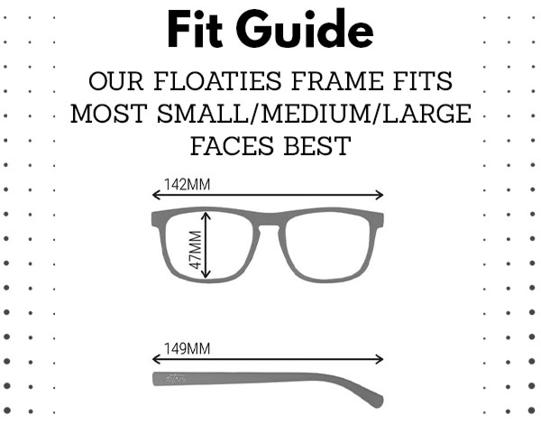 Floaties - Matte Black - Purple Polarized