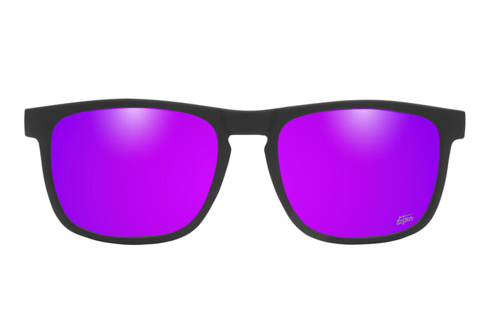 Floaties XL - Matte Black - Purple Lens Polarized