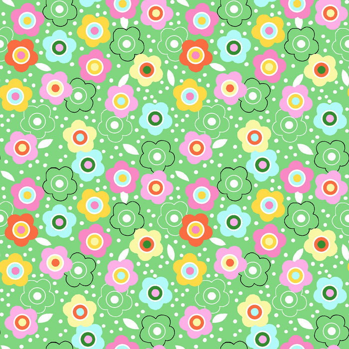 Flutterby Daisy Floral Fabric by the yard