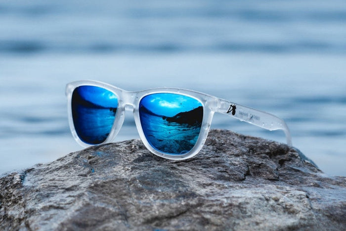 Frosted Clear - Electric Blue Lens Polarized - Essentials