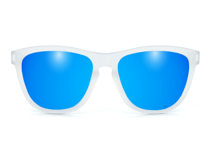 Frosted Clear - Electric Blue Lens Polarized - Essentials