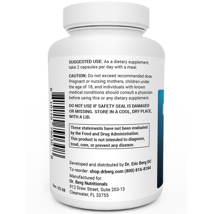 Gallbladder Formula bottle label, left side view, suggested use instructions, safety warning details.