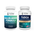 Two bottles of Dr. Berg supplements on a white background