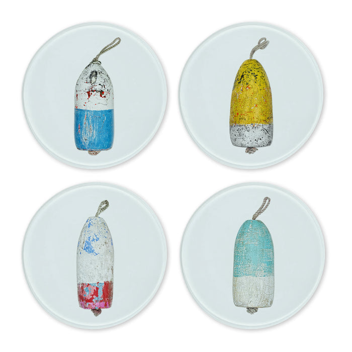 Glass Coasters (set of 4) - Buoys