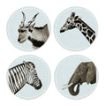 Glass Coasters (set of 4) - Safari