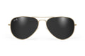 Gold - Jet Black Lens Polarized - Oasis