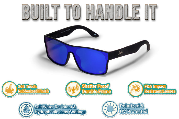 Horizon XL - Gray Tortoise - Jet Black Polarized
