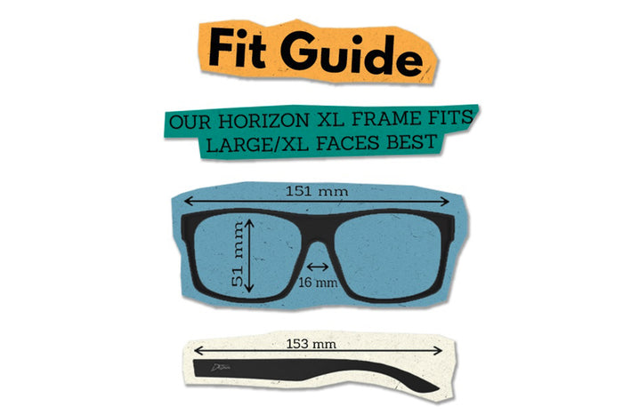 Horizon XL - Matte Black - Red Sunset Polarized