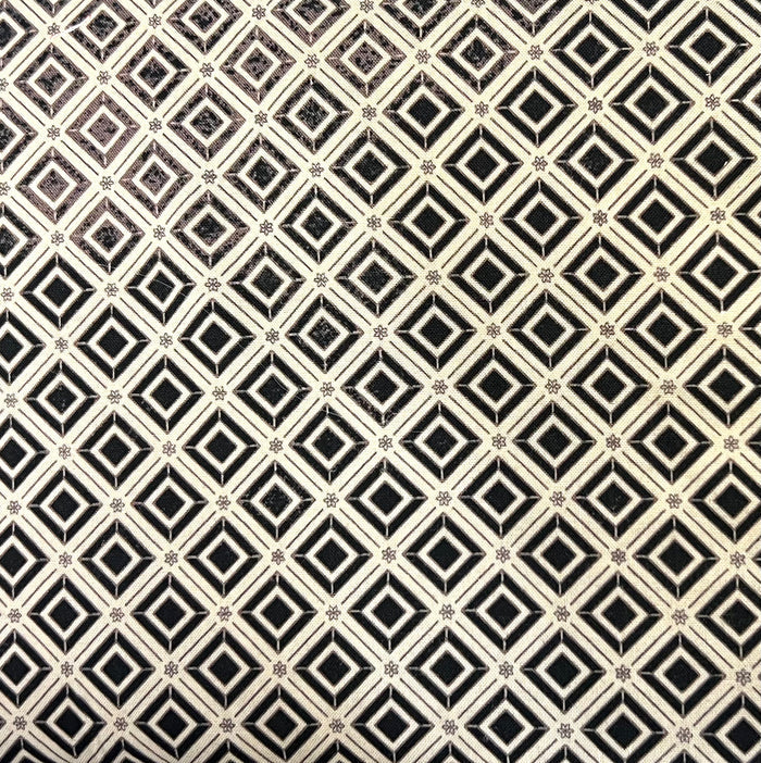 Brown Cubes Geometric Fabric by the yard