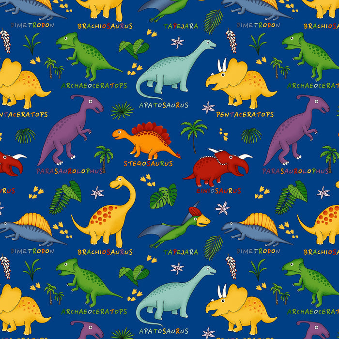 Lost World Dino Dinosaurs Fabric by the yard