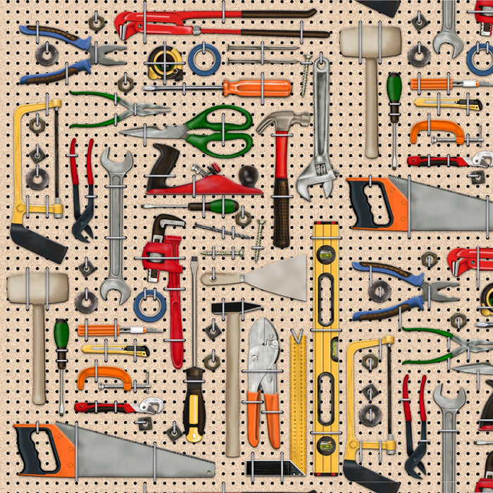 Man Cave Tools Fabric by the yard
