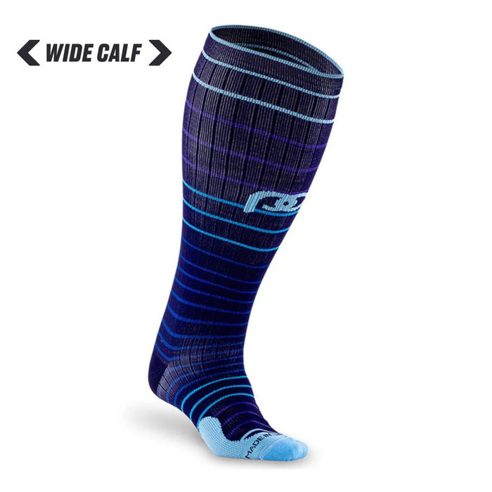 Marathon, Navy Blue Lines - PRO Compression