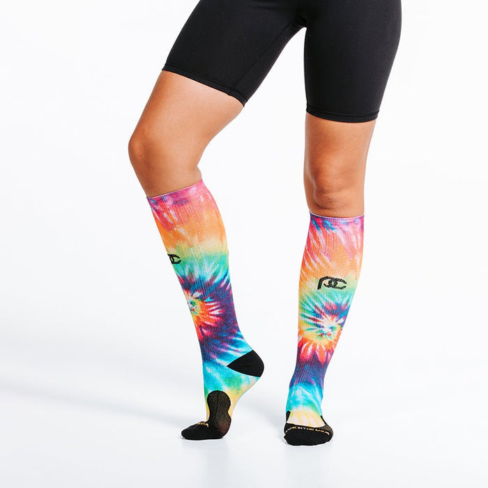 Marathon Printed, Rainbow Tie Dye - PRO Compression