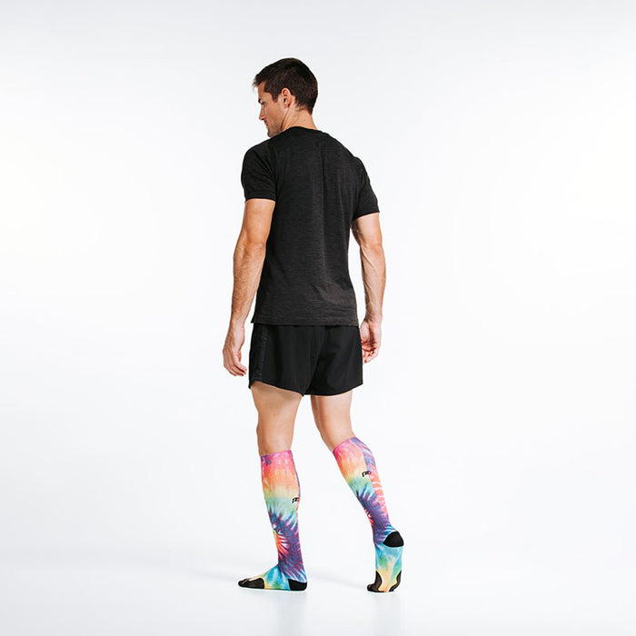 Marathon Printed, Rainbow Tie Dye - PRO Compression