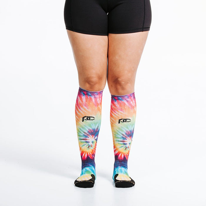 Marathon Printed, Rainbow Tie Dye - PRO Compression