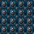 Marvel Avengers Black Panther Head Toss Fabric by the yard