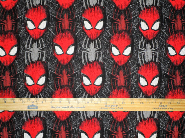 Marvel Spider Man Head Toss Fabric by the yard