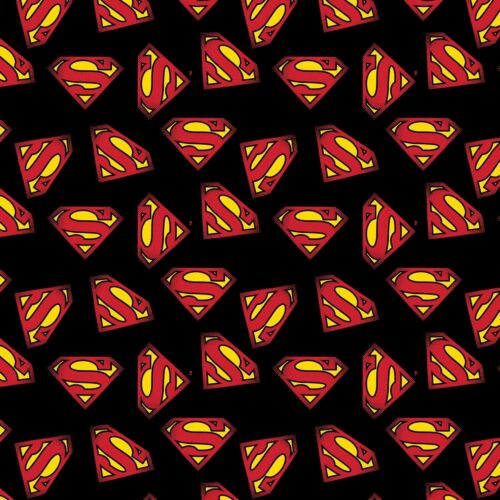 Marvel Superman Logo Fabric by the yard