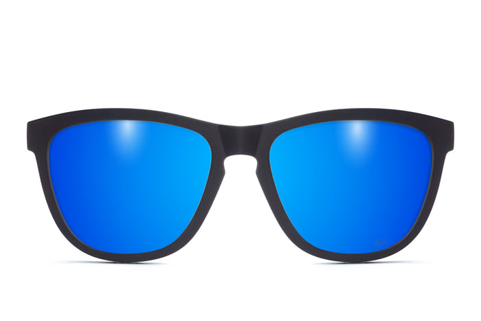 Matte Black - Electric Blue Lens Polarized - Essentials