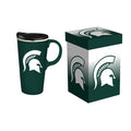 Michigan State Spartans Drink 17oz Travel Latte Boxed
