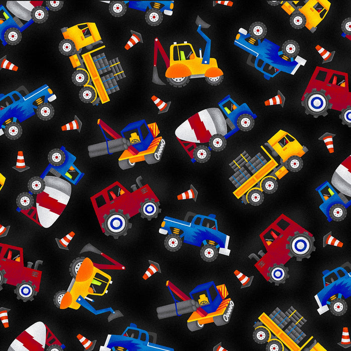 My Favorite Trucks Fabric by the yard