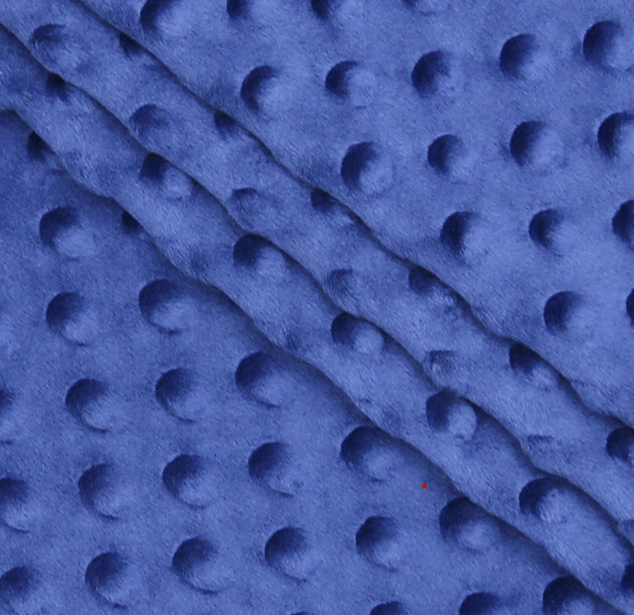 Navy minky by the yard
