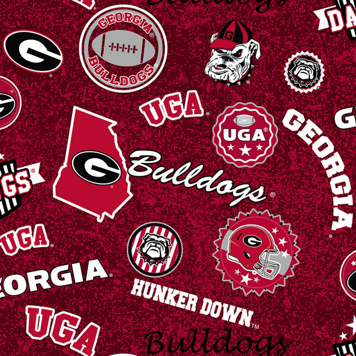 NCAA-Georgia Bulldogs Home State Cotton Fabric by the yard